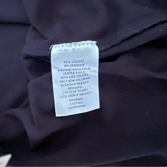 Halogen Black Stretch Tank Top | Size M - Picture 4 of 4